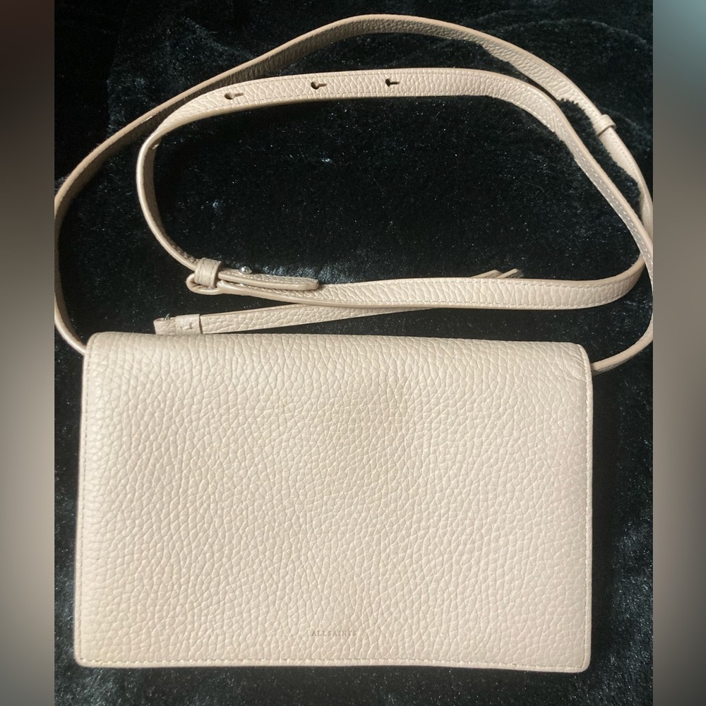 - All Saints Leather Wallet blush final drop